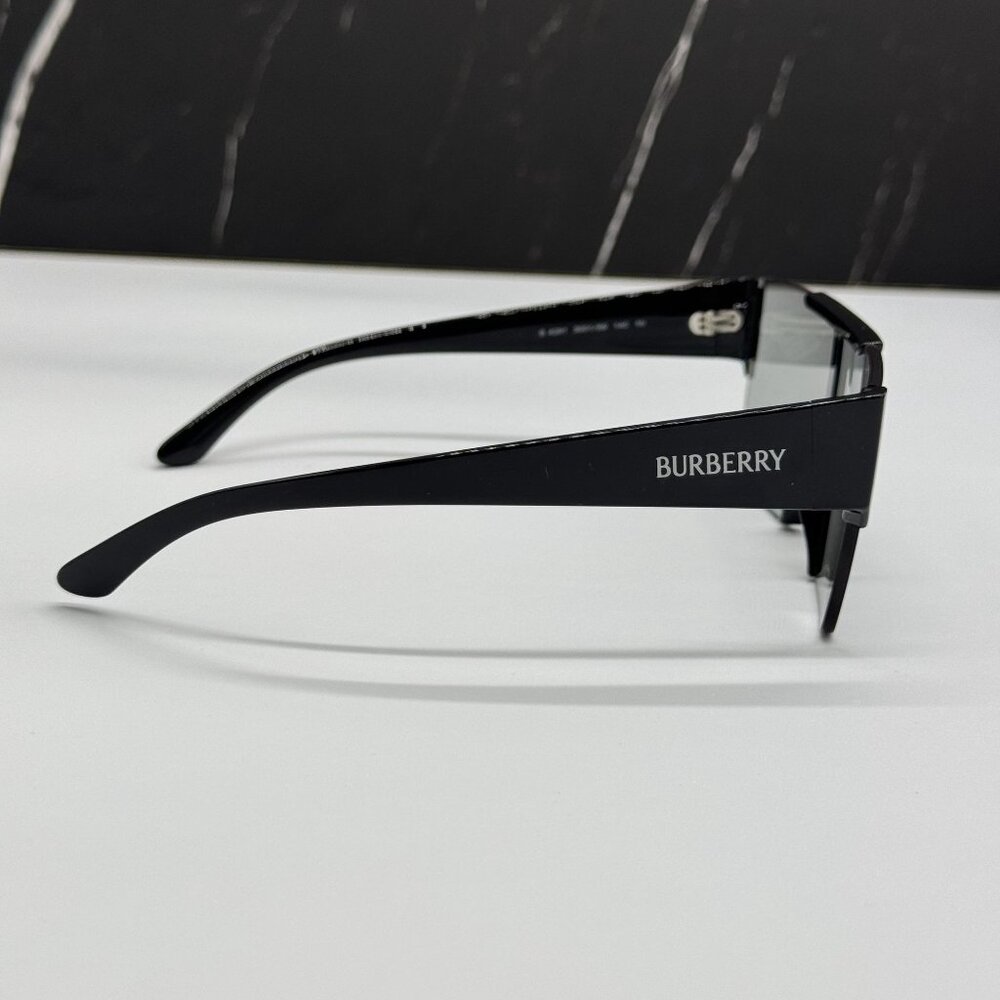 NEW BURBERRY BE4291 3001/69 SUNGLASSES BLACK/SILVER UNISEX EYEWEAR BE4291 300169 - Picture 5 of 9